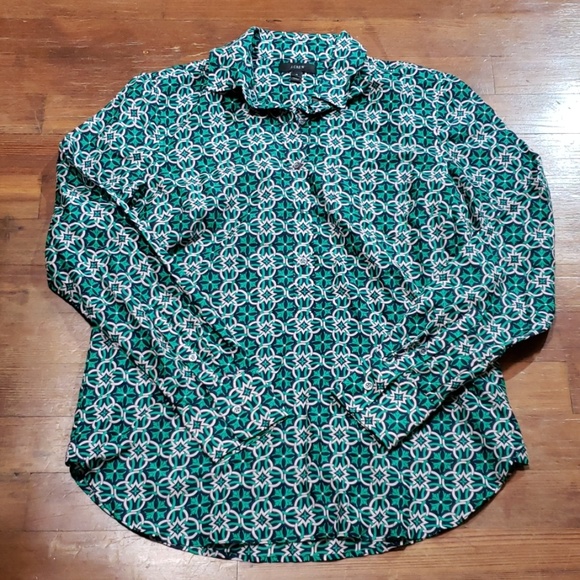 J. Crew Tops - J. Crew Silk Blend Top Navy Blue Size 4
